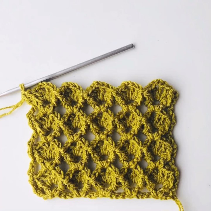 Crochet 3D Shell Stitch