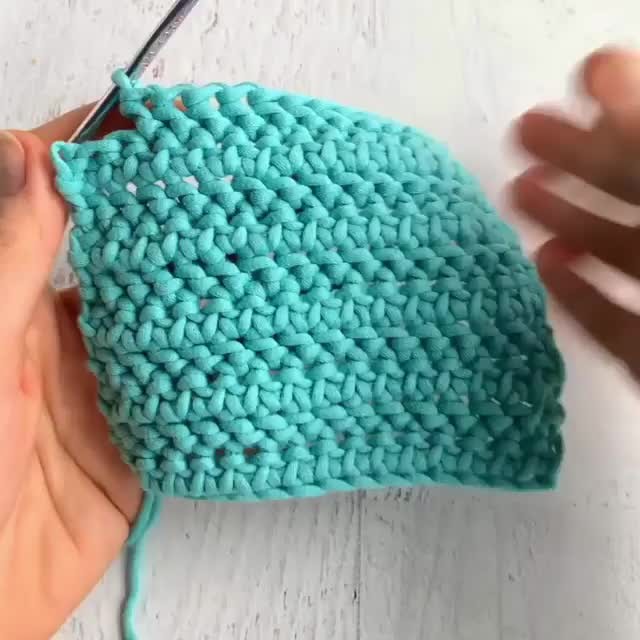 Double Crochet Fishbone Stitch With A Twist